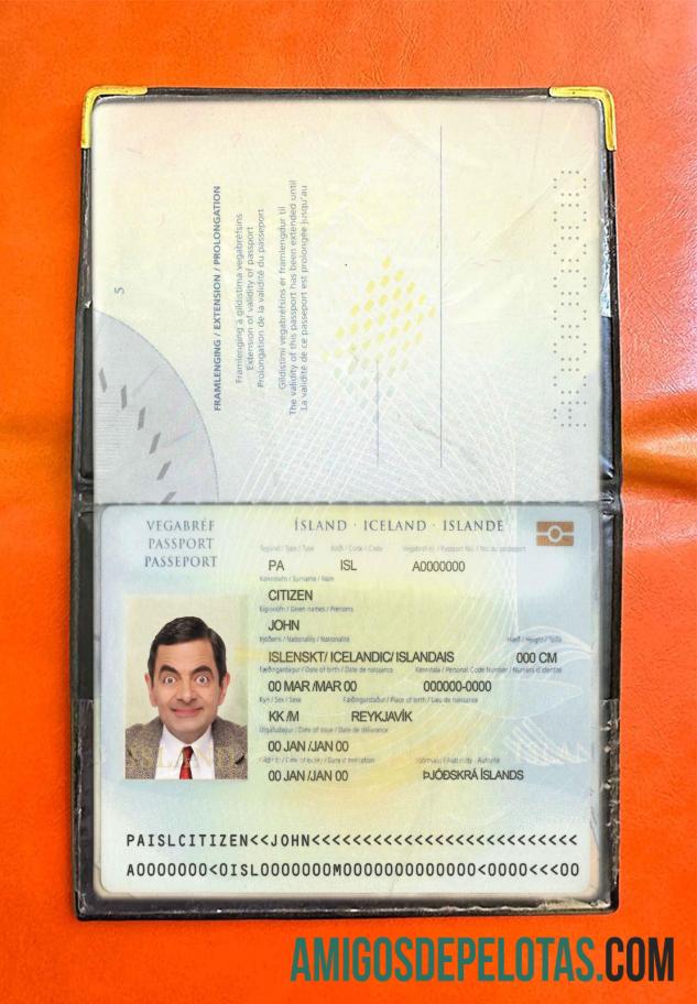 Foto do Passe da Islândia modelo